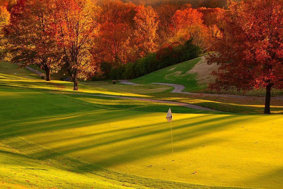 Fall golf course